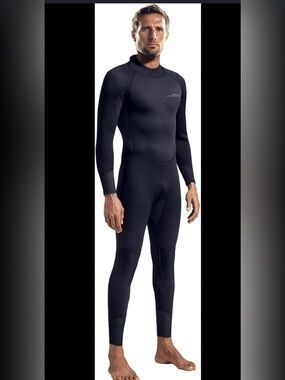 DARK LIGHTNING BLACK UNISEX WETSUIT SIZE ST (SMALL TALL)